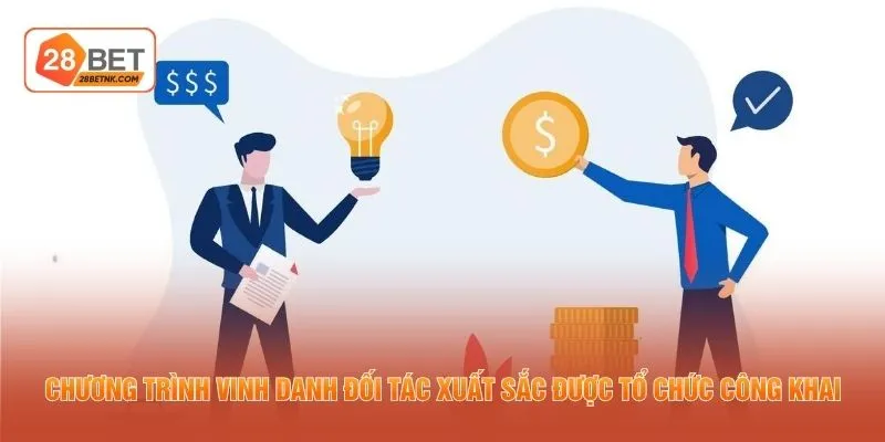 Chương trình vinh danh đối tác xuất sắc được tổ chức công khai