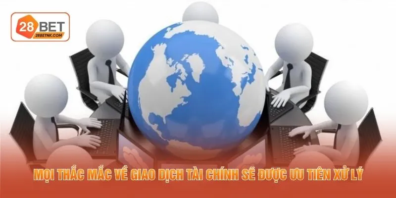 Mọi thắc mắc về giao dịch tài chính sẽ được ưu tiên xử lý
